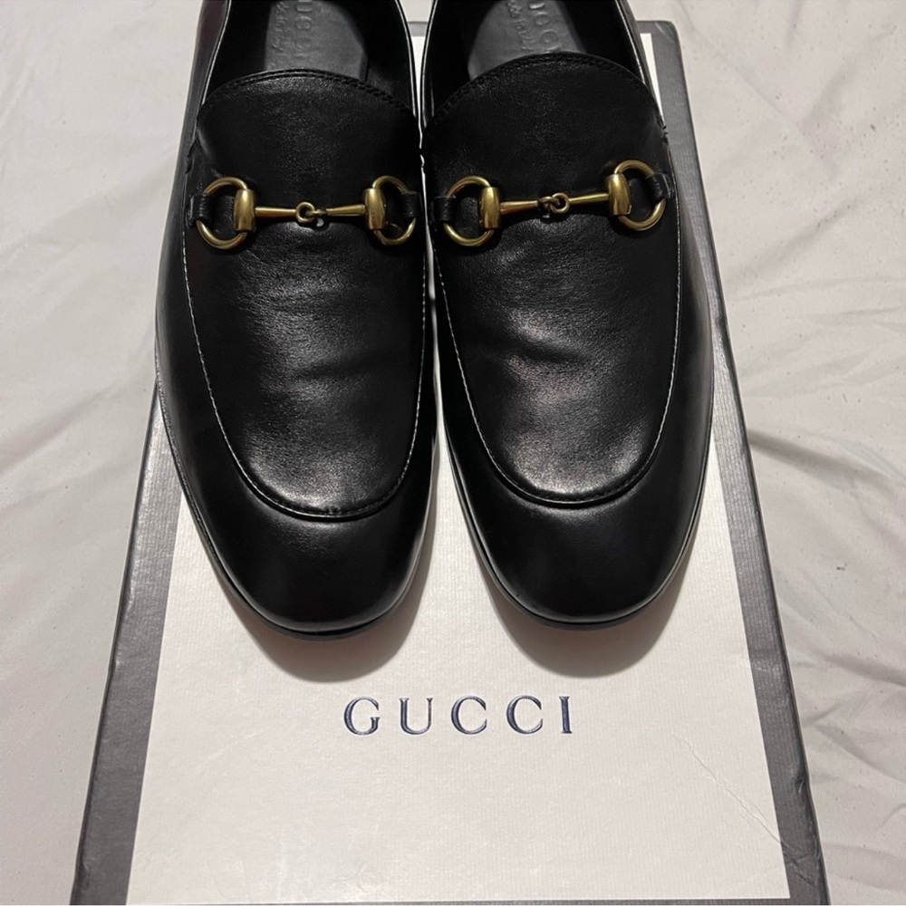 Gucci Loafers with Horse-Bit Detail Black Sz 10 - Picture 3 of 9